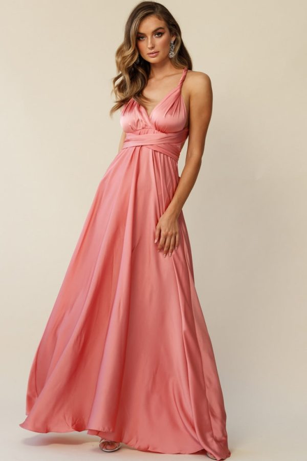 Ariana Multiway Maxi Dress Rose Fashion