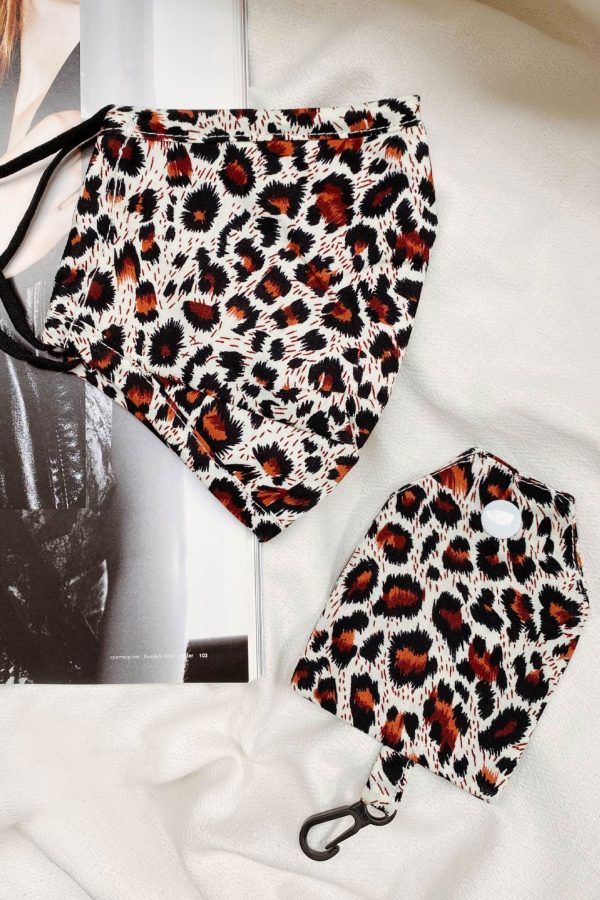 Wild Side Mask And Pouch Leopard Print Online Hot Sale