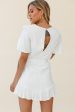 Angelique Tassel Bust Wrap Bottom Dress White Online Sale