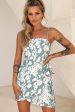 Wattle Cami Strap Wrap Dress Printed Sage on Sale