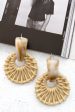 Zulu Faux Straw Earrings Beige Online