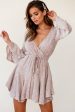 Wait For It Long Sleeve Drawstring Dress Blush Discount