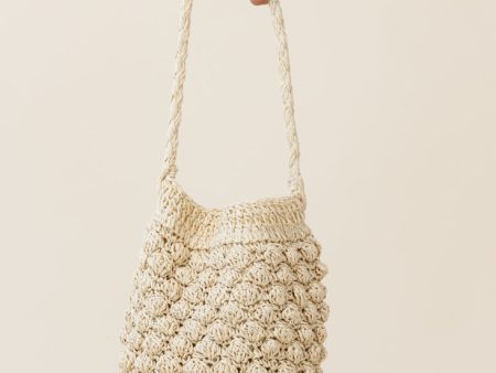 Laguna Crochet Bucket Bag Natural Hot on Sale