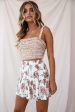 Alexi Floral Mini Skirt White Cheap