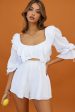 Always My Girl Open Back String-Tie Romper White For Discount