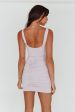 Arabella Ruched Wide Strap Bodycon Dress Lilac Fashion