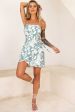 Wattle Cami Strap Wrap Dress Printed Sage on Sale