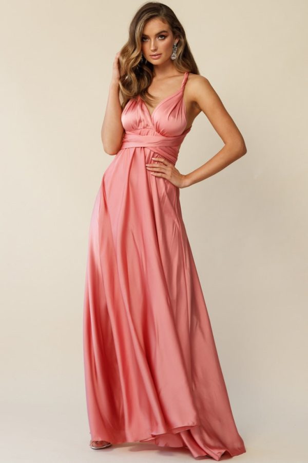 Ariana Multiway Maxi Dress Rose Fashion