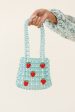 Taryn Beaded Berry Bag Blue For Discount