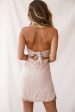 Whitley Embroidered Bandeau Dress Mocha Online now