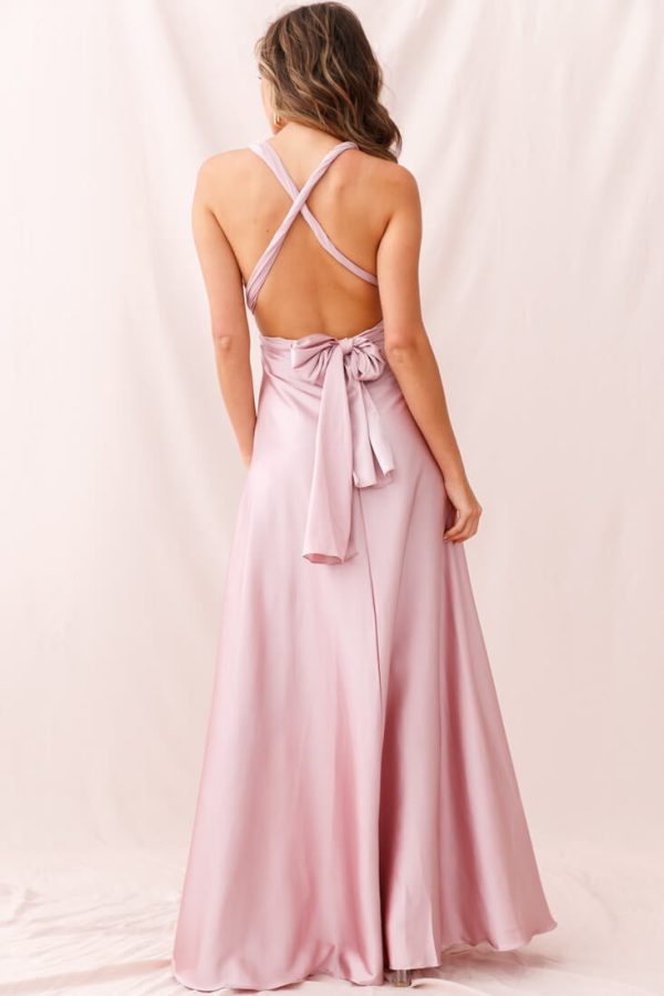 Ariana Multiway Maxi Dress Blush For Sale