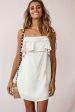 West Braid Detail Ruffle Bust Dress Natural Online now