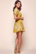 Amida Flowy Mini Dress Yellow Mustard Online now