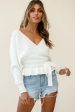 Amara Long Sleeve Knit Top Ivory For Sale