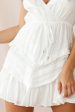 Willah Pintuck And Frill Detail Drawstring Dress White on Sale