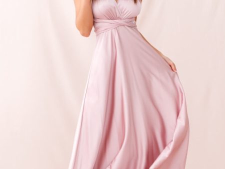 Ariana Multiway Maxi Dress Blush For Sale