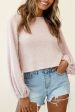 Adore Back-To-Front Twist Knit Crop Top Blush For Sale