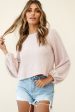 Adore Back-To-Front Twist Knit Crop Top Blush For Sale