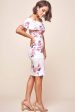 Alina Tiered Off Shoulder Dress White Floral Online Hot Sale