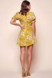 Amida Flowy Mini Dress Yellow Mustard Online now