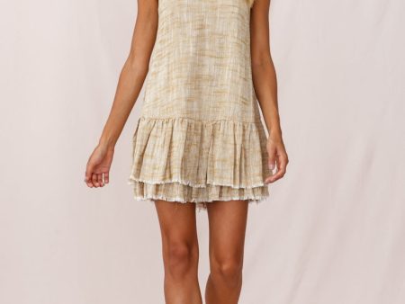 Arabelle Cami Strap Raw Hem Dress Ginger Sale