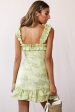 Vera Ruffle Strap Dress Green Apple Sale