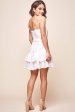 Wilshire Tiered Ruffle Hem Spaghetti Strap Dress White Online Sale