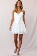 Zeta Bust Tie A-Line Dress White Supply