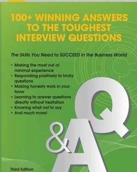 100+ Winning Answers To The Toughest Interview Questions Discount